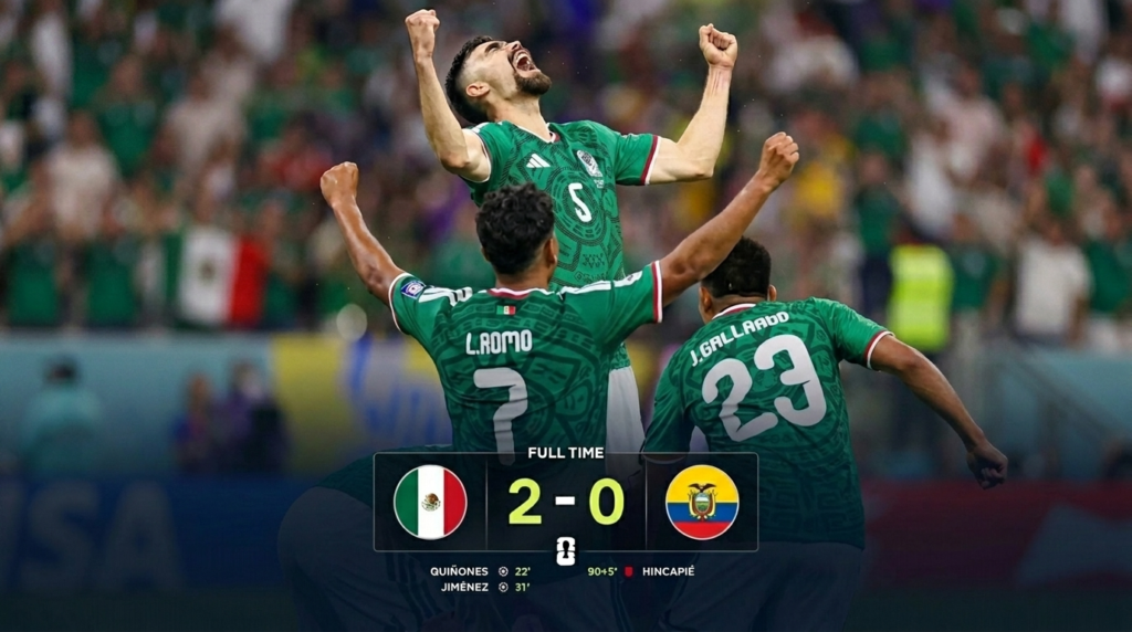 Mexico Beat Ecuador 2-0